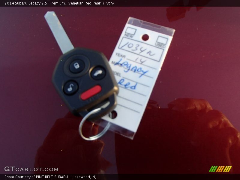 Venetian Red Pearl / Ivory 2014 Subaru Legacy 2.5i Premium