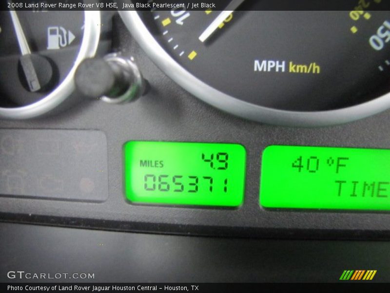 Java Black Pearlescent / Jet Black 2008 Land Rover Range Rover V8 HSE