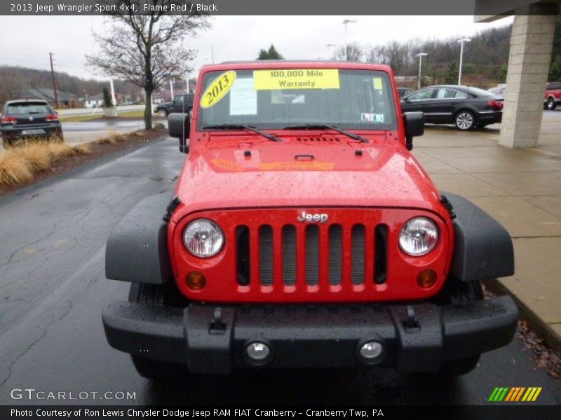 Flame Red / Black 2013 Jeep Wrangler Sport 4x4