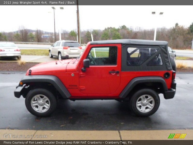 Flame Red / Black 2013 Jeep Wrangler Sport 4x4