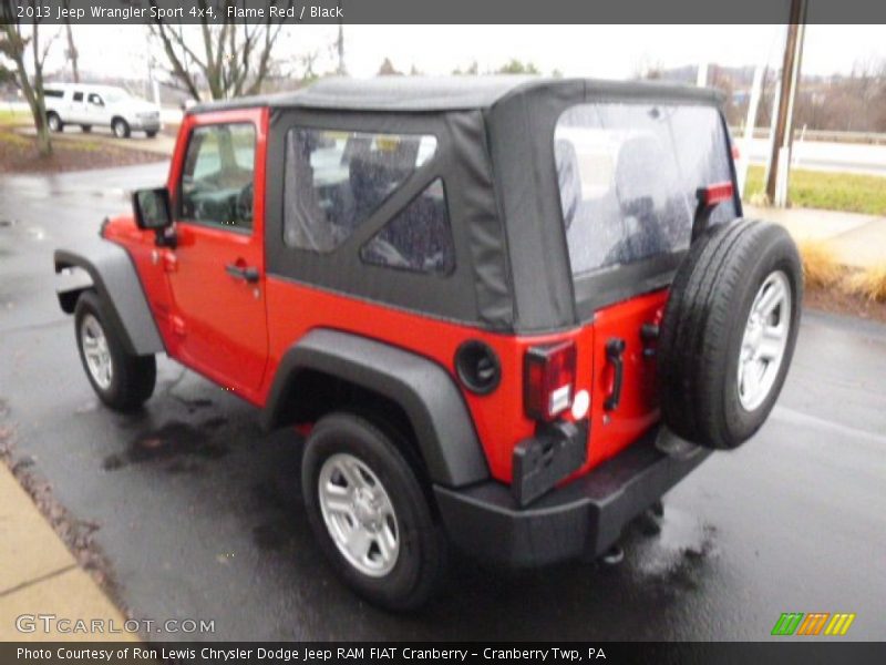 Flame Red / Black 2013 Jeep Wrangler Sport 4x4