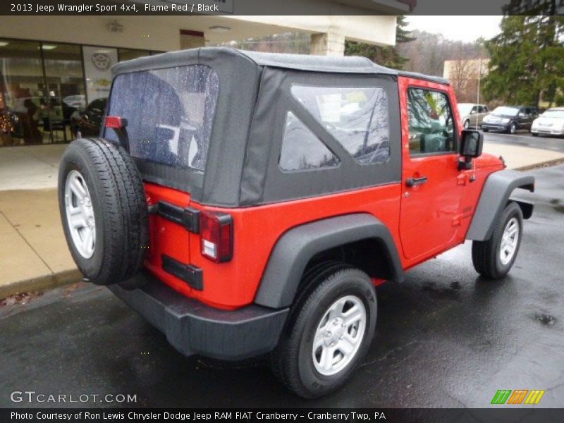 Flame Red / Black 2013 Jeep Wrangler Sport 4x4