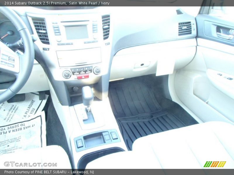 Satin White Pearl / Ivory 2014 Subaru Outback 2.5i Premium