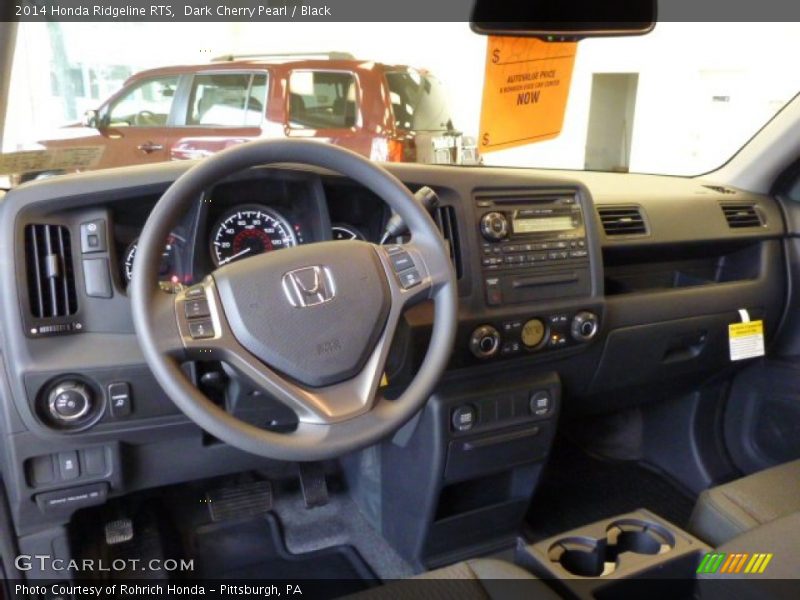 Dark Cherry Pearl / Black 2014 Honda Ridgeline RTS
