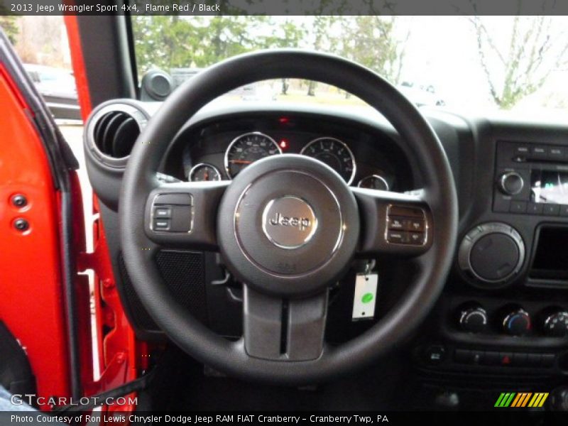 Flame Red / Black 2013 Jeep Wrangler Sport 4x4