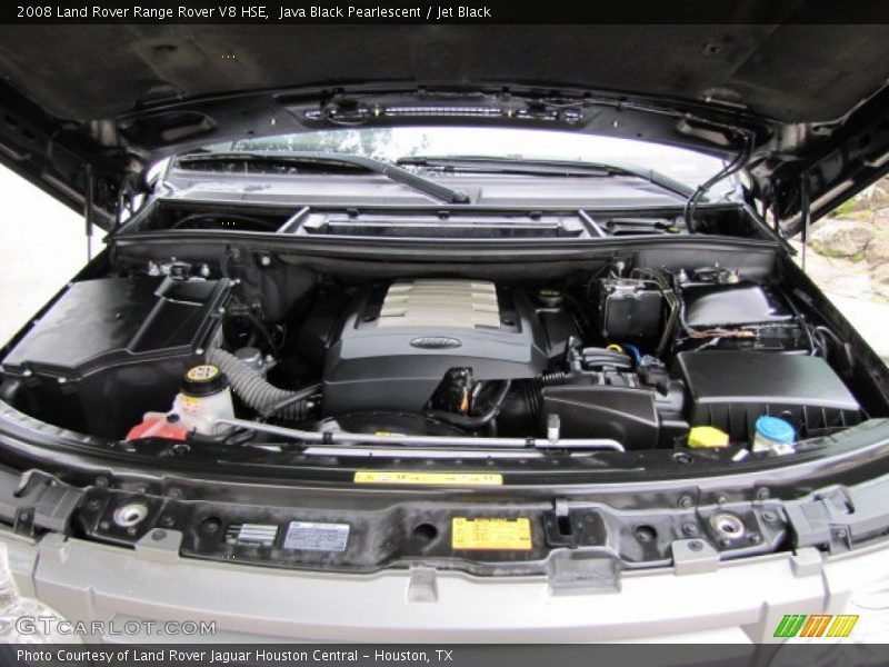 Java Black Pearlescent / Jet Black 2008 Land Rover Range Rover V8 HSE