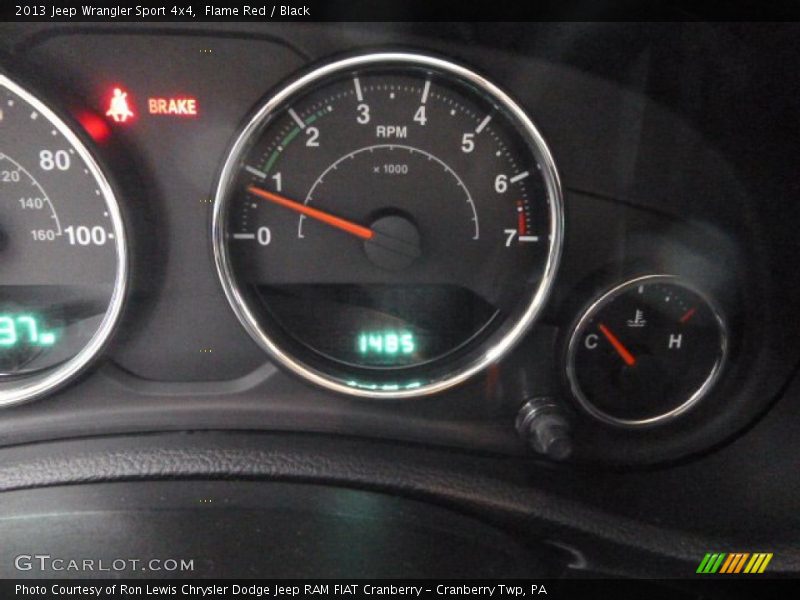 Flame Red / Black 2013 Jeep Wrangler Sport 4x4