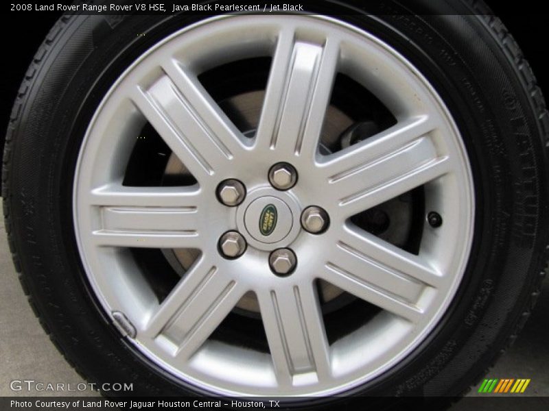 Java Black Pearlescent / Jet Black 2008 Land Rover Range Rover V8 HSE