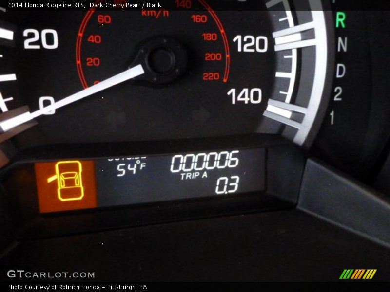 Dark Cherry Pearl / Black 2014 Honda Ridgeline RTS