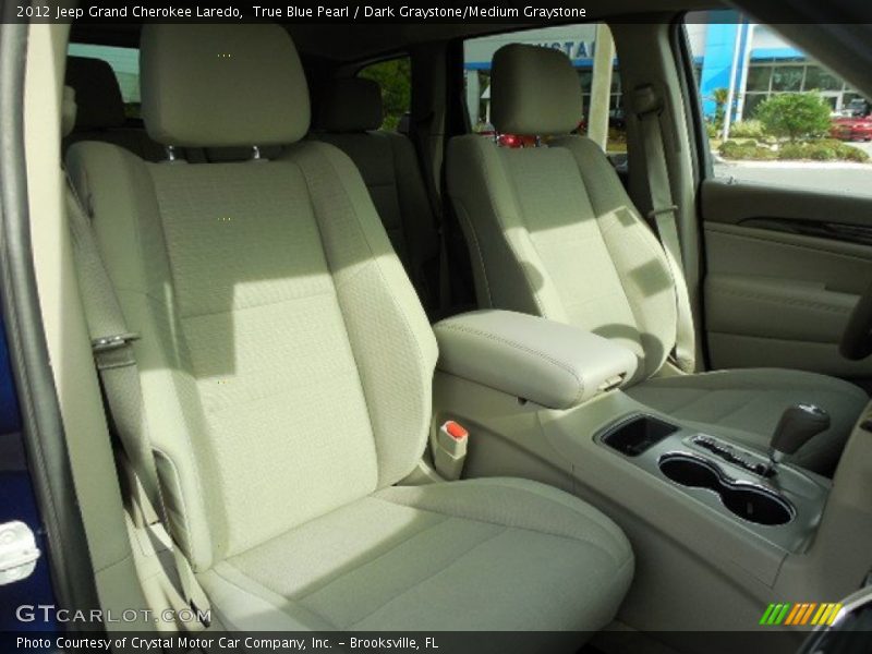 True Blue Pearl / Dark Graystone/Medium Graystone 2012 Jeep Grand Cherokee Laredo