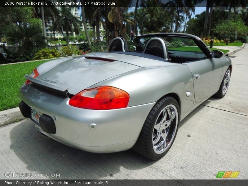 Arctic Silver Metallic / Metropol Blue 2000 Porsche Boxster S