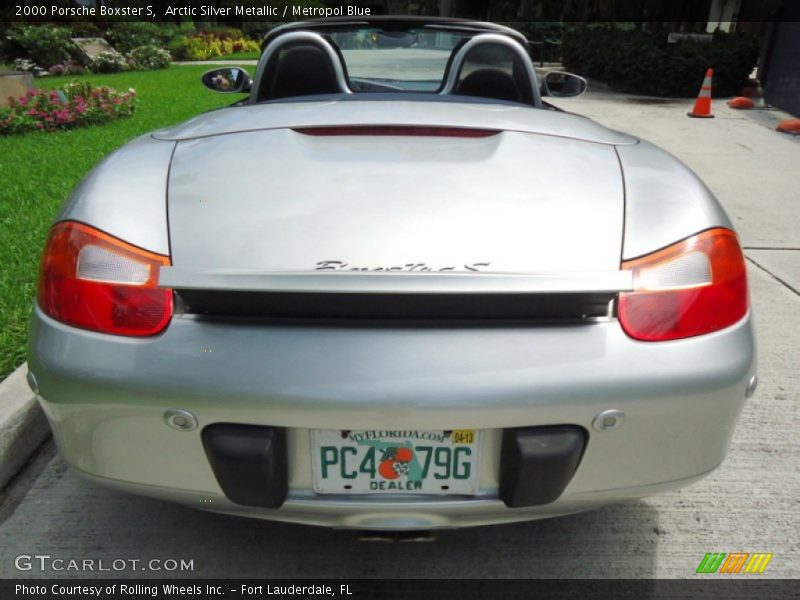 Arctic Silver Metallic / Metropol Blue 2000 Porsche Boxster S