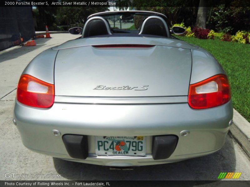 Arctic Silver Metallic / Metropol Blue 2000 Porsche Boxster S