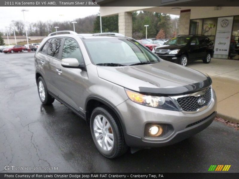 Titanium Silver / Black 2011 Kia Sorento EX V6 AWD