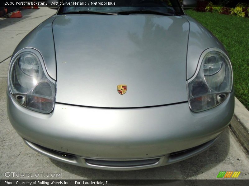 Arctic Silver Metallic / Metropol Blue 2000 Porsche Boxster S