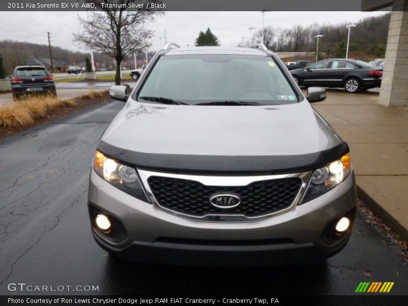Titanium Silver / Black 2011 Kia Sorento EX V6 AWD