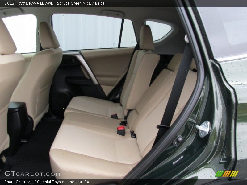 Spruce Green Mica / Beige 2013 Toyota RAV4 LE AWD