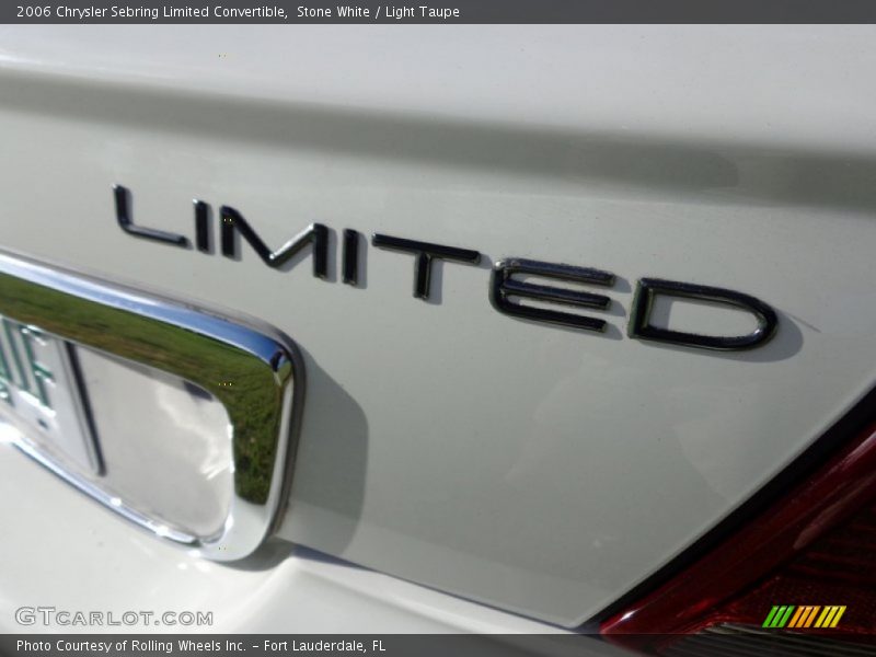 Stone White / Light Taupe 2006 Chrysler Sebring Limited Convertible