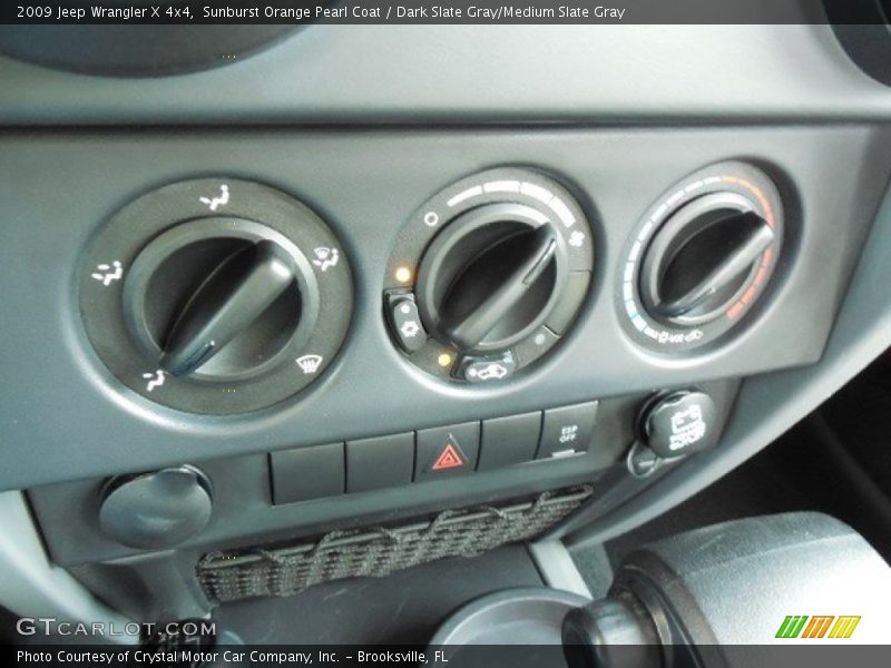 Sunburst Orange Pearl Coat / Dark Slate Gray/Medium Slate Gray 2009 Jeep Wrangler X 4x4