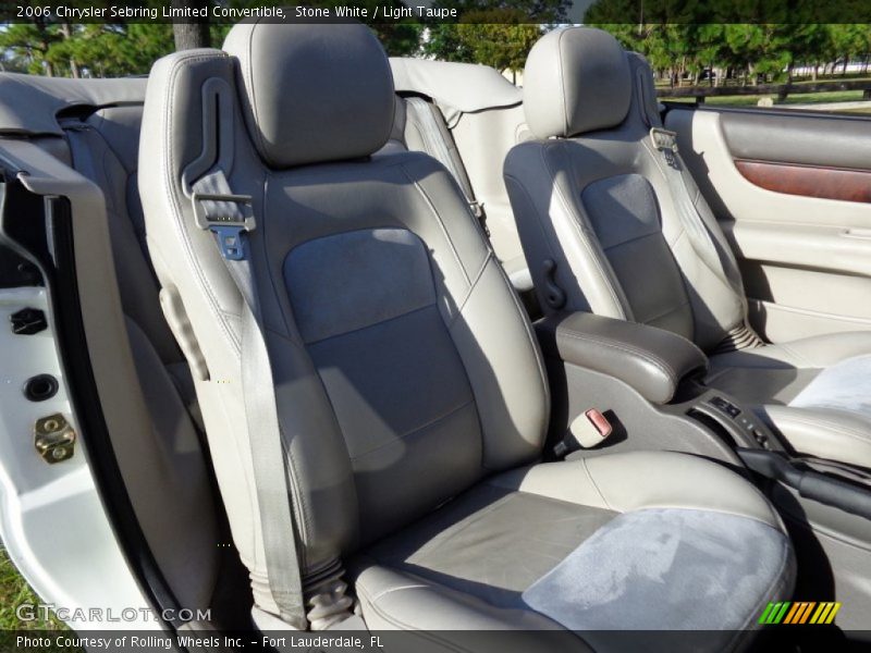 Front Seat of 2006 Sebring Limited Convertible