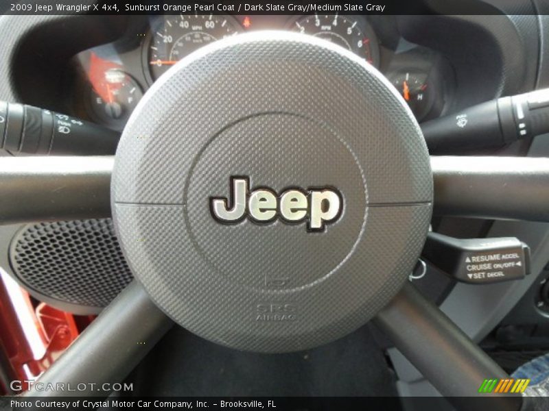 Sunburst Orange Pearl Coat / Dark Slate Gray/Medium Slate Gray 2009 Jeep Wrangler X 4x4