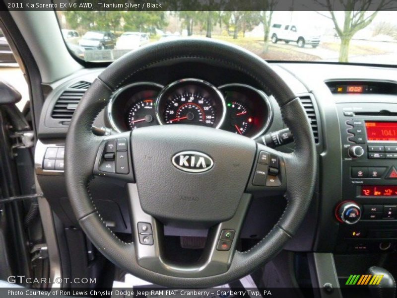 Titanium Silver / Black 2011 Kia Sorento EX V6 AWD