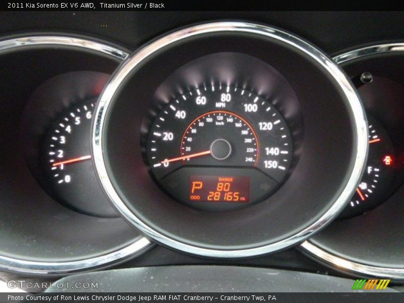 Titanium Silver / Black 2011 Kia Sorento EX V6 AWD