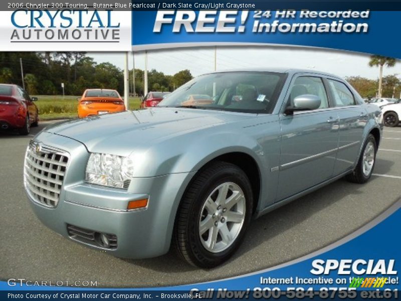 Butane Blue Pearlcoat / Dark Slate Gray/Light Graystone 2006 Chrysler 300 Touring