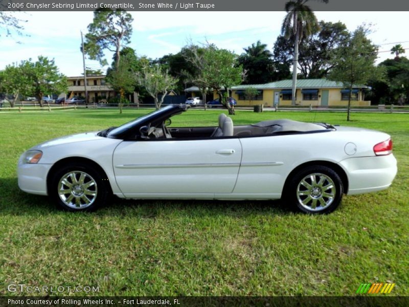 Stone White / Light Taupe 2006 Chrysler Sebring Limited Convertible