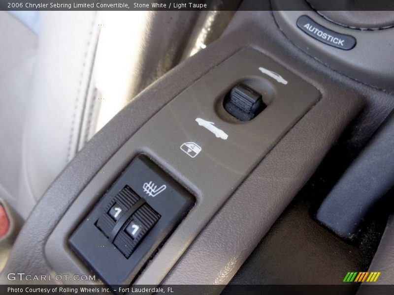 Controls of 2006 Sebring Limited Convertible