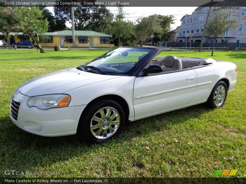 Stone White / Light Taupe 2006 Chrysler Sebring Limited Convertible