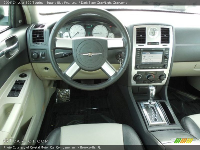 Butane Blue Pearlcoat / Dark Slate Gray/Light Graystone 2006 Chrysler 300 Touring