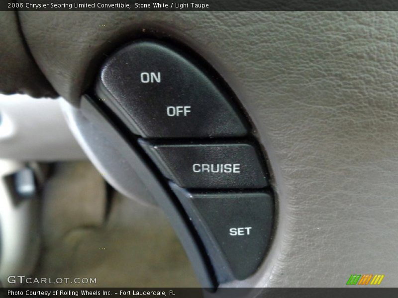 Controls of 2006 Sebring Limited Convertible