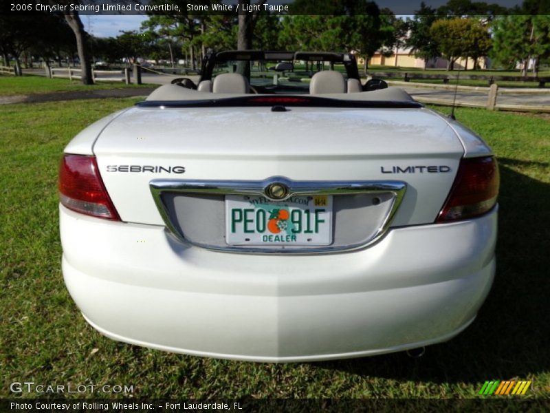 Stone White / Light Taupe 2006 Chrysler Sebring Limited Convertible