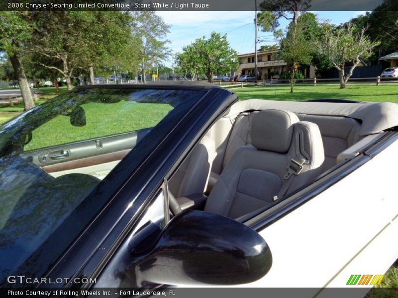 Stone White / Light Taupe 2006 Chrysler Sebring Limited Convertible