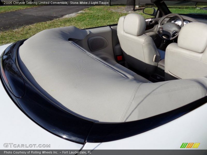 Stone White / Light Taupe 2006 Chrysler Sebring Limited Convertible