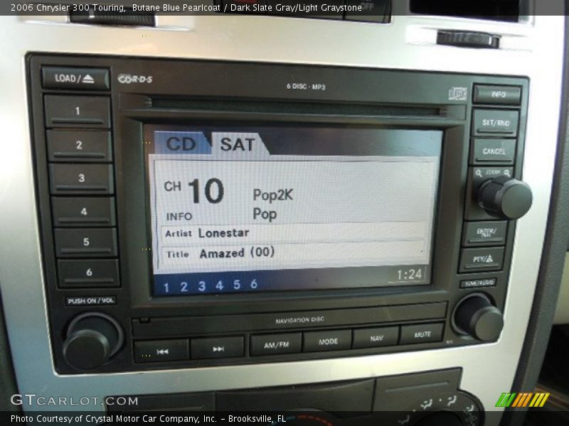 Butane Blue Pearlcoat / Dark Slate Gray/Light Graystone 2006 Chrysler 300 Touring
