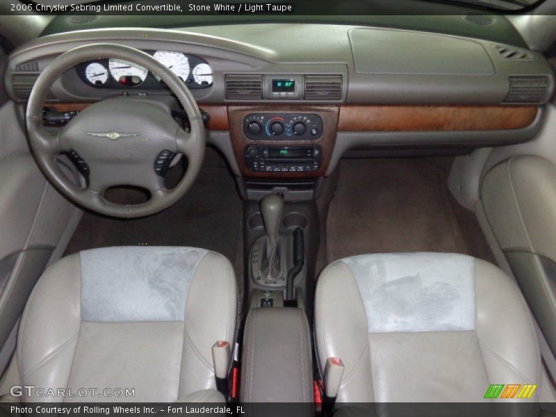 Stone White / Light Taupe 2006 Chrysler Sebring Limited Convertible