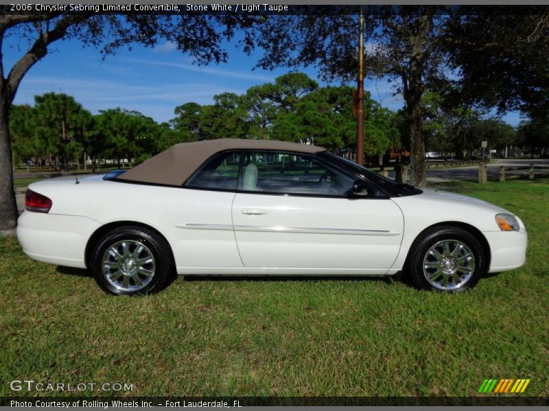 Stone White / Light Taupe 2006 Chrysler Sebring Limited Convertible