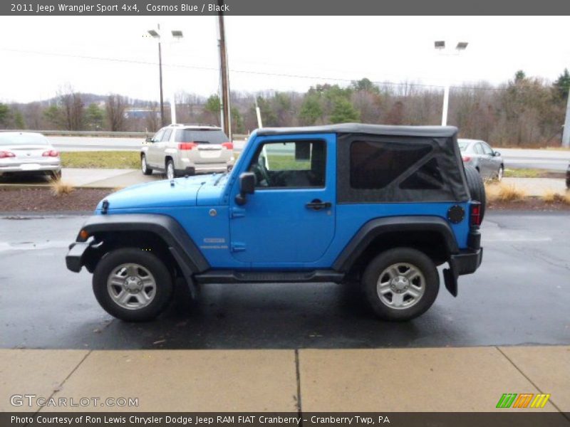Cosmos Blue / Black 2011 Jeep Wrangler Sport 4x4