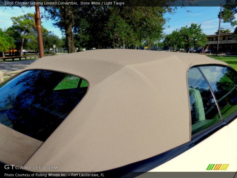 Stone White / Light Taupe 2006 Chrysler Sebring Limited Convertible
