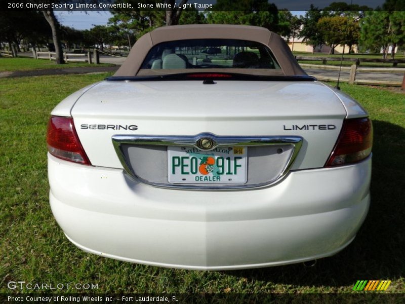 Stone White / Light Taupe 2006 Chrysler Sebring Limited Convertible