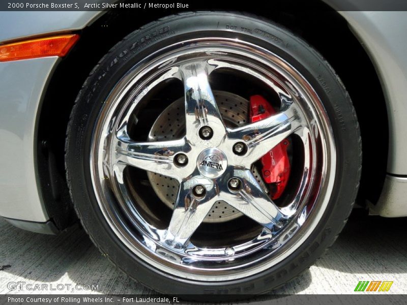 Arctic Silver Metallic / Metropol Blue 2000 Porsche Boxster S