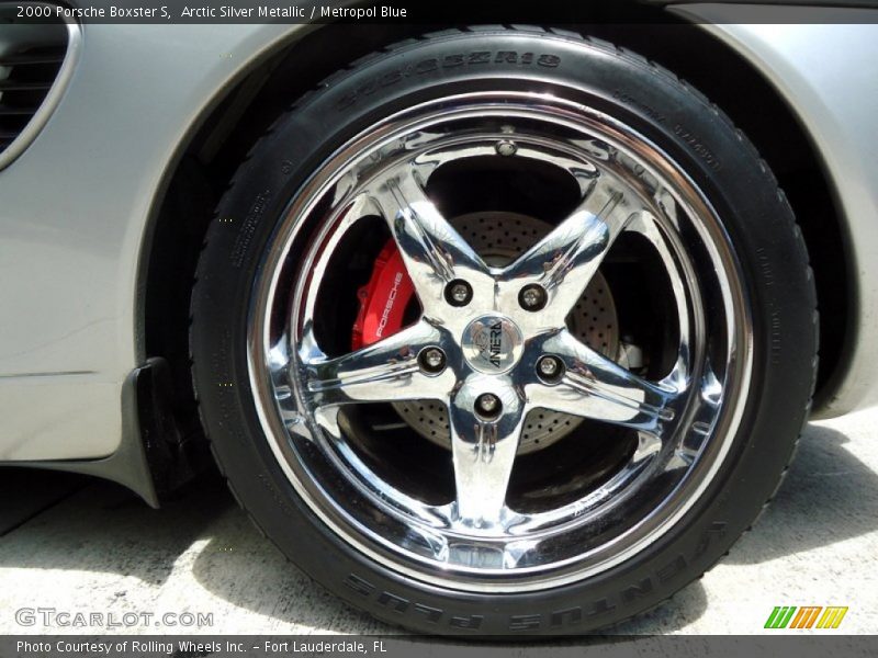 Arctic Silver Metallic / Metropol Blue 2000 Porsche Boxster S