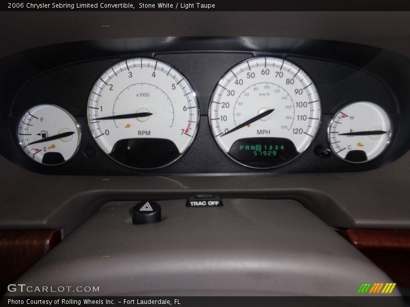  2006 Sebring Limited Convertible Limited Convertible Gauges