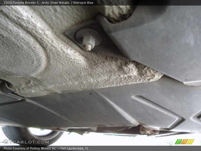 Arctic Silver Metallic / Metropol Blue 2000 Porsche Boxster S