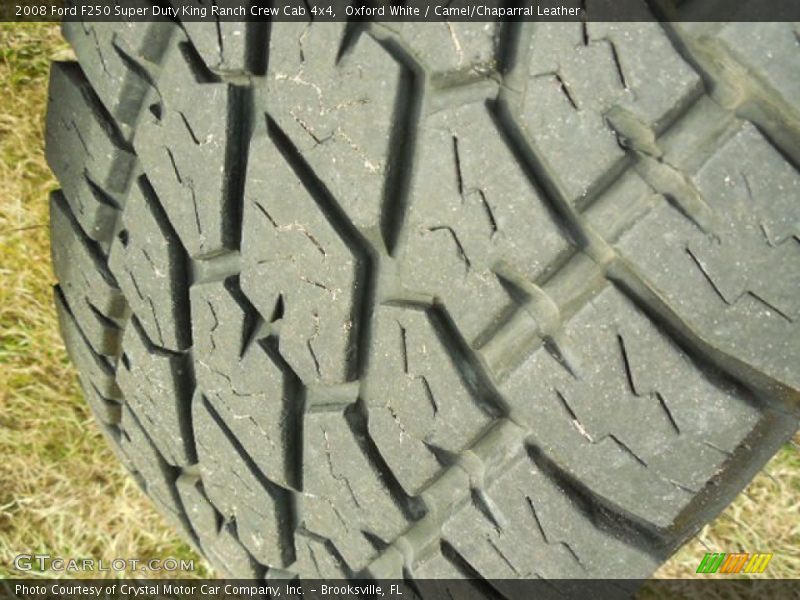 Oxford White / Camel/Chaparral Leather 2008 Ford F250 Super Duty King Ranch Crew Cab 4x4