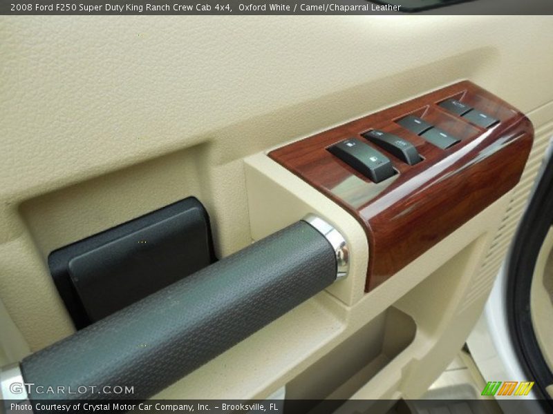 Oxford White / Camel/Chaparral Leather 2008 Ford F250 Super Duty King Ranch Crew Cab 4x4