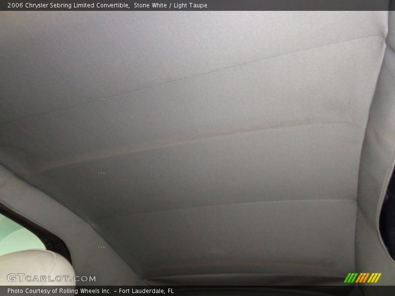 Stone White / Light Taupe 2006 Chrysler Sebring Limited Convertible