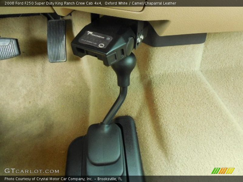 Oxford White / Camel/Chaparral Leather 2008 Ford F250 Super Duty King Ranch Crew Cab 4x4